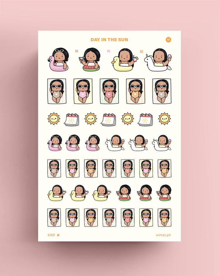 Day in the Sun Planner Stickers