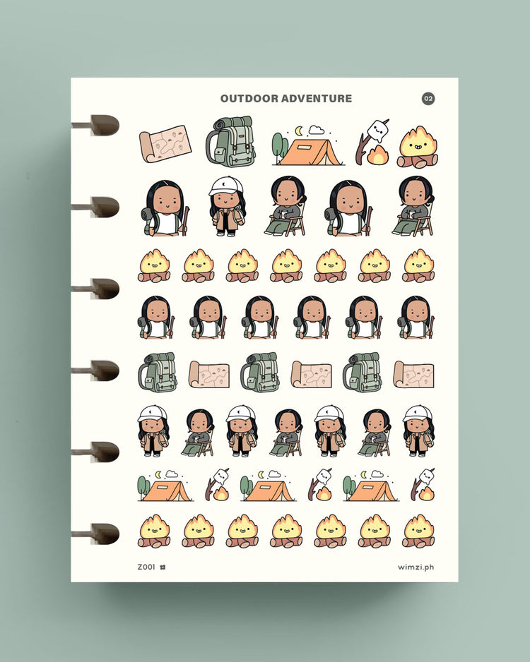 Outdoor Adventure Planner Stickers