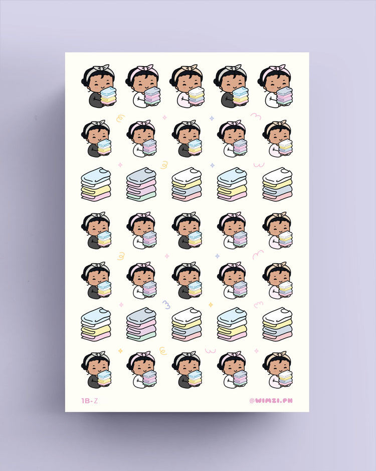 Fold Laundry Planner Stickers