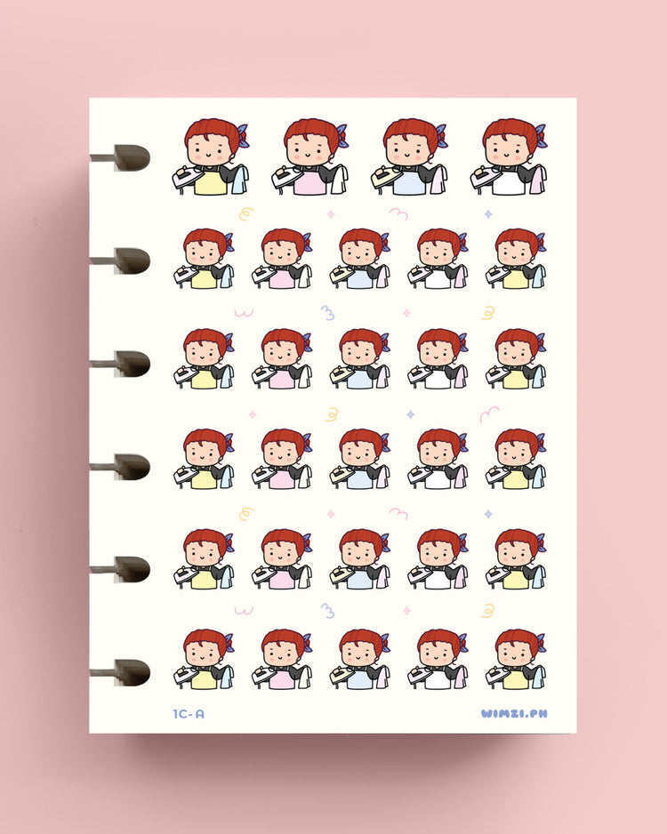 Iron Clothes Planner Stickers