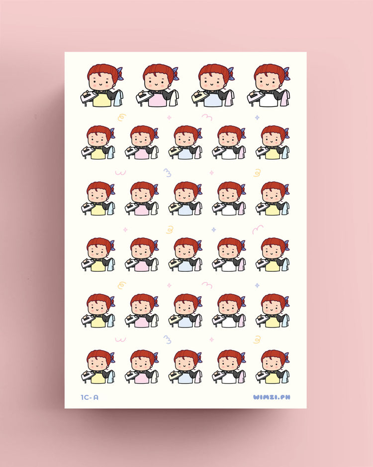 Iron Clothes Planner Stickers