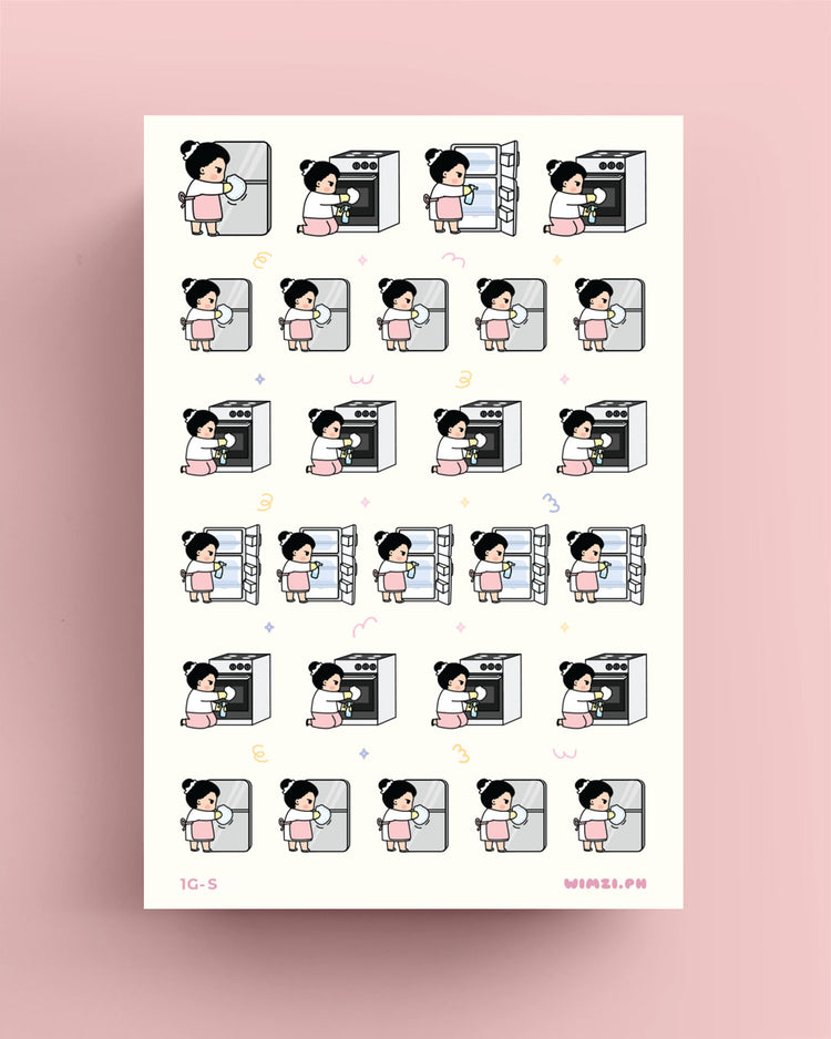 Clean Kitchen Planner Stickers
