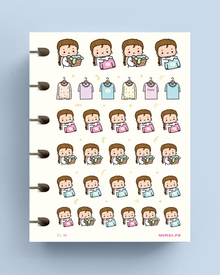 Laundry Planner Stickers