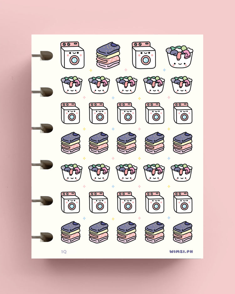 Washing Machine Planner Stickers