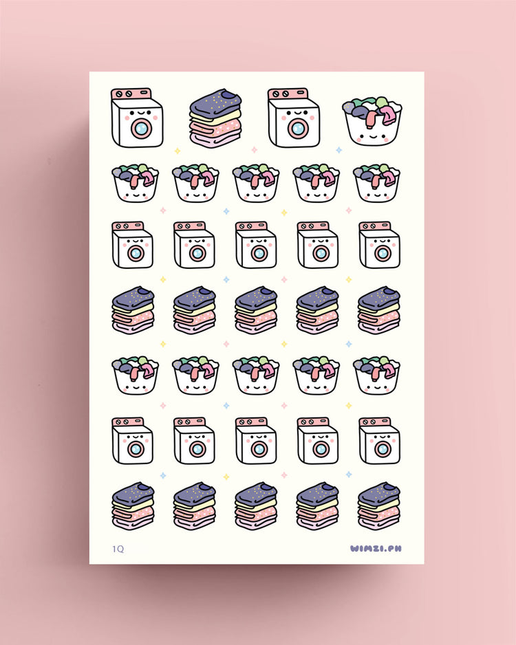Washing Machine Planner Stickers