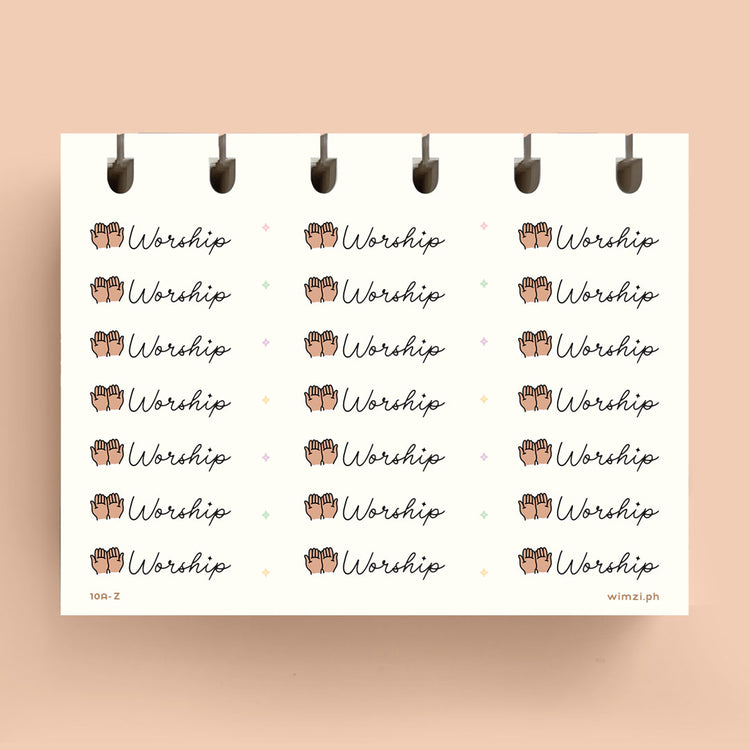 Worship Planner Stickers