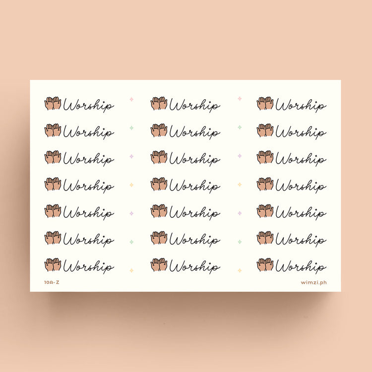 Worship Planner Stickers