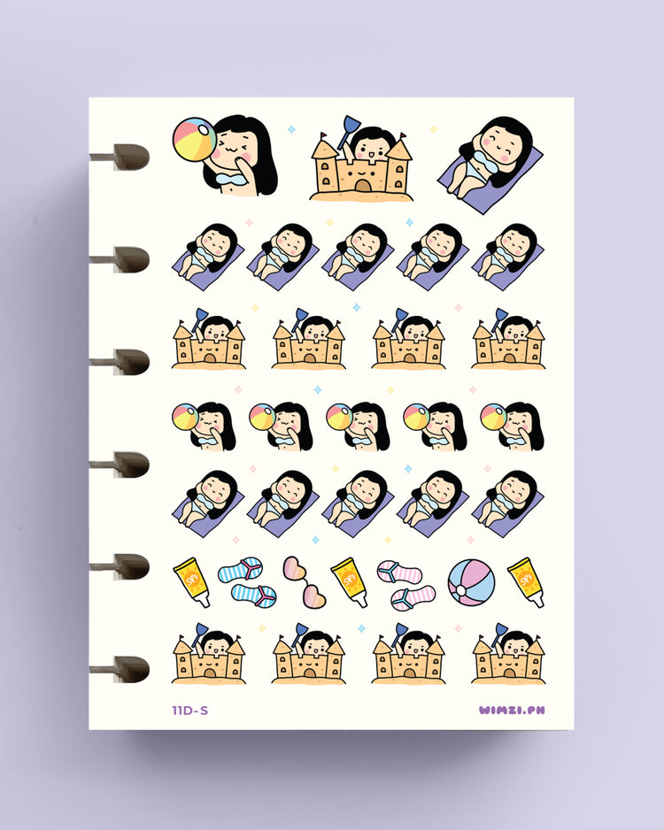 Beach Planner Stickers