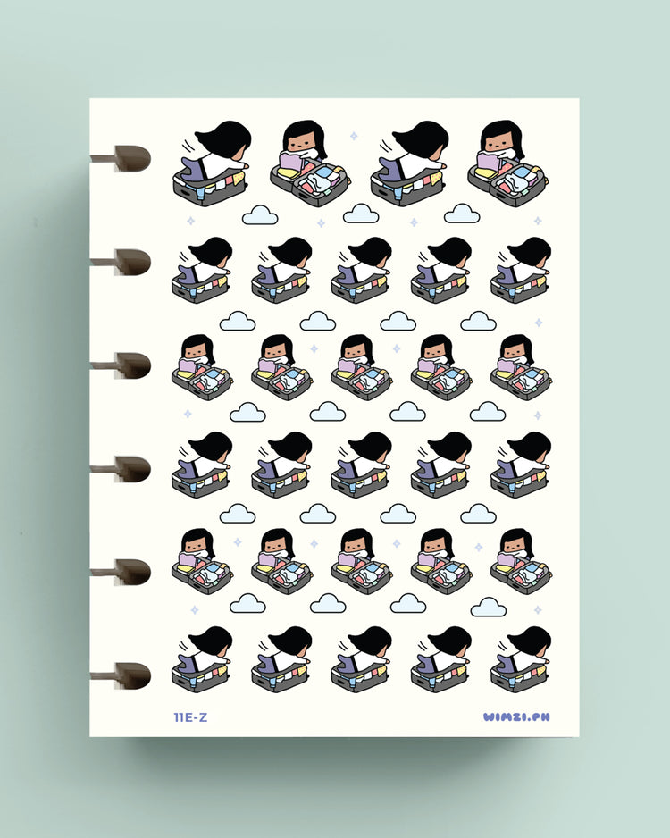 Pack Suitcase Planner Stickers