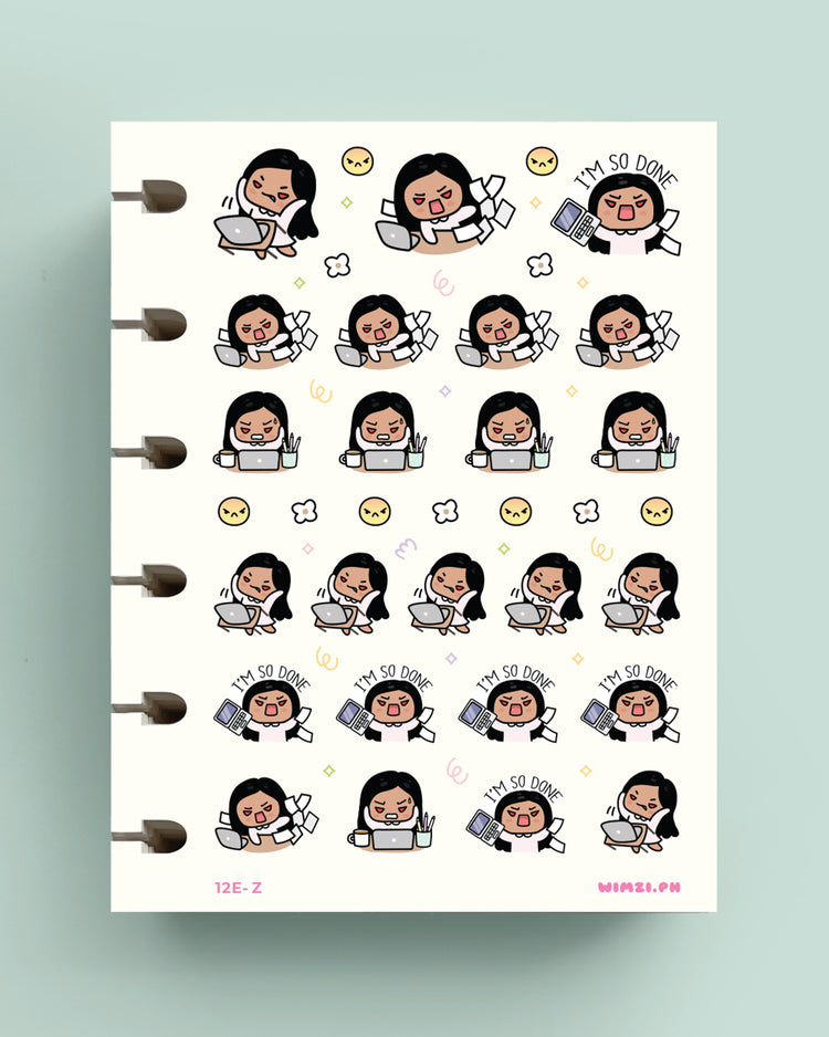 Stressed Planner Stickers