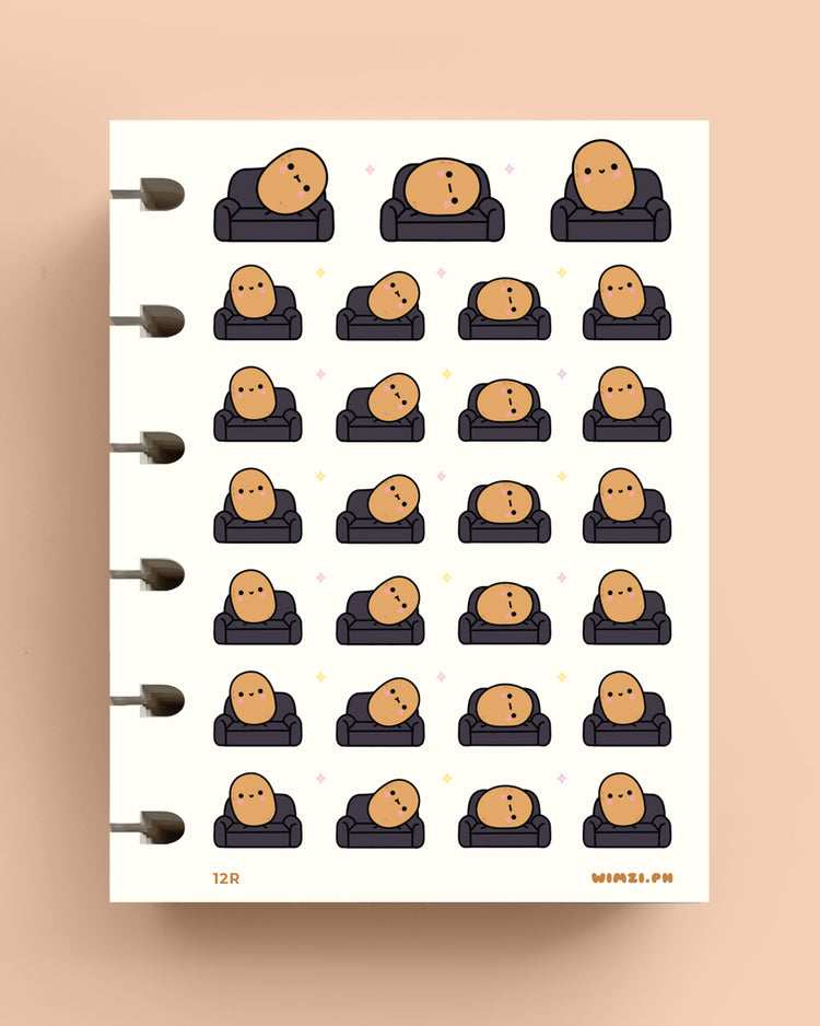 Couch Potato Planner Stickers