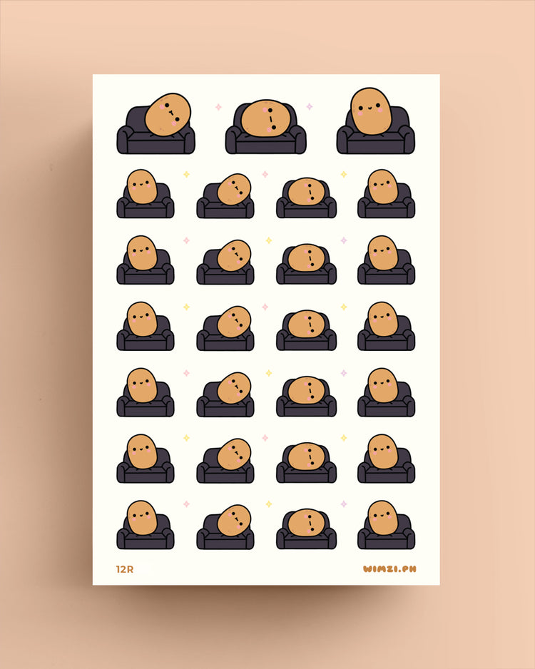Couch Potato Planner Stickers