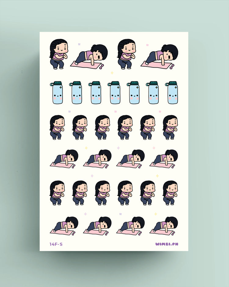 Workout, Exercise Planner Stickers