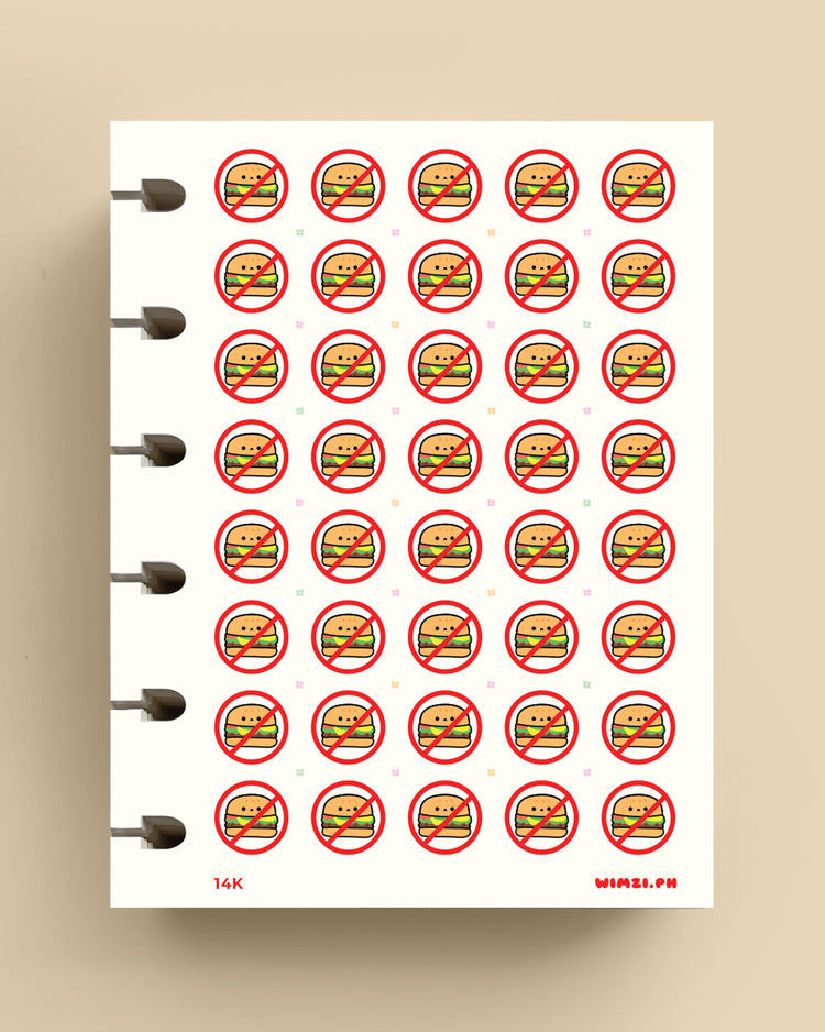 No Burger! - Planner Stickers