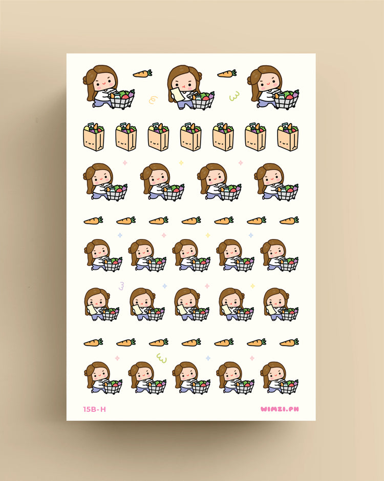 Grocery Shopping Planner Stickers