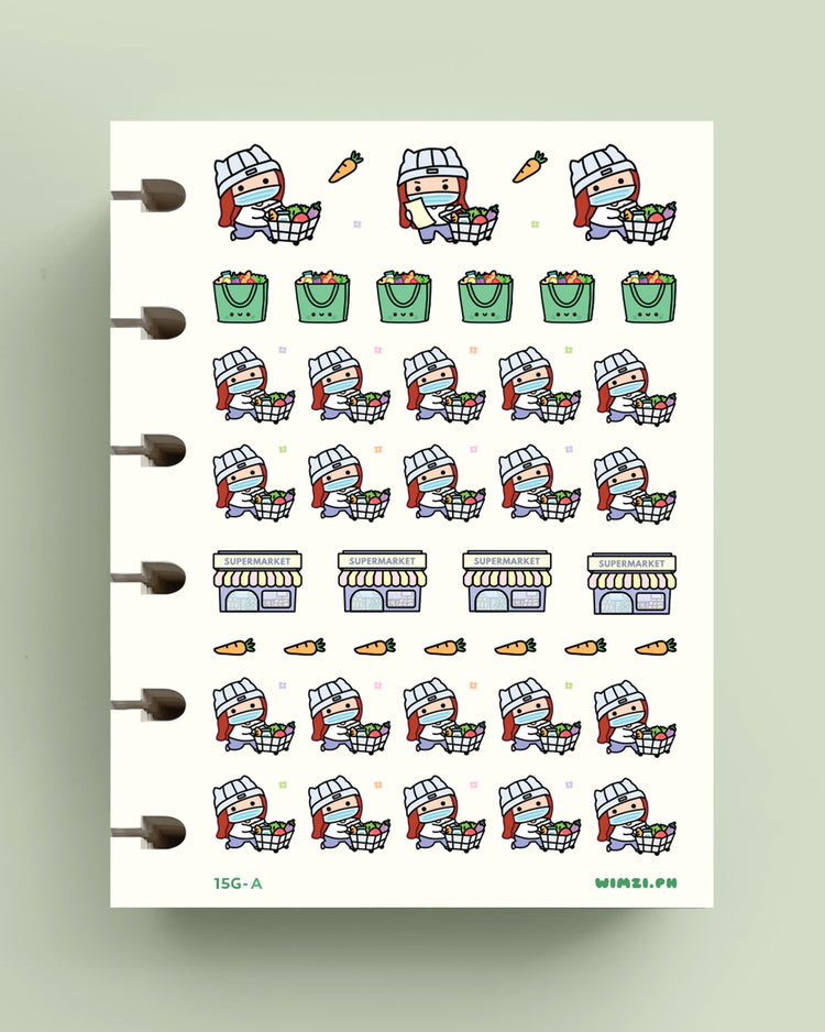 Grocery Run Shopping Planner Stickers