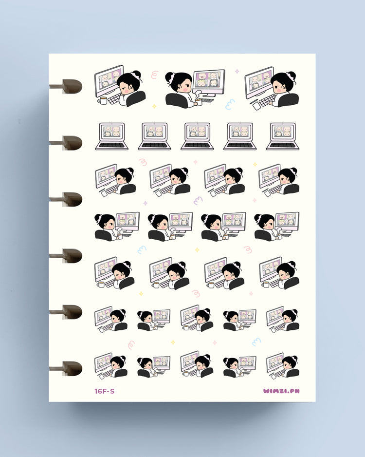 Online Meeting - Planner Stickers