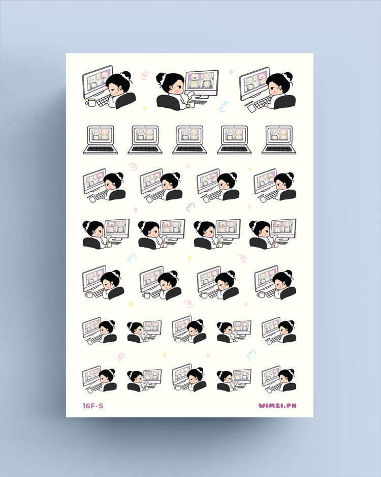 Online Meeting - Planner Stickers