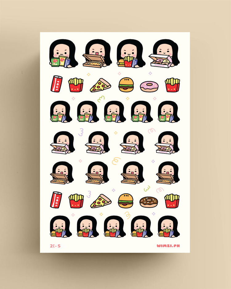 Carbs Junk Food Planner Stickers