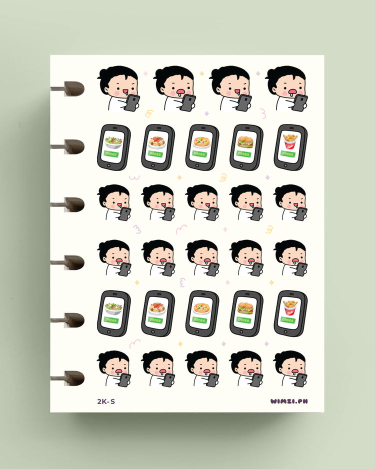 Order Food Online Planner Stickers