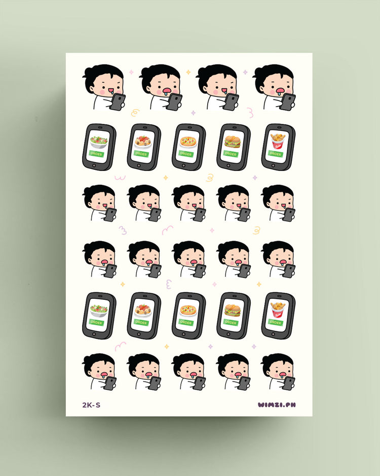 Order Food Online Planner Stickers