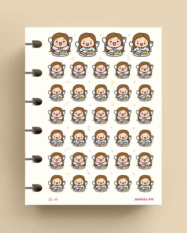 Breakfast Meal Time Planner Stickers