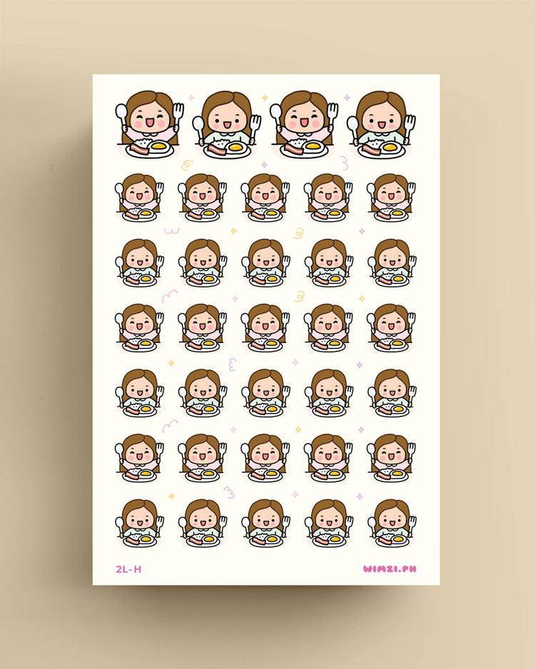 Breakfast Meal Time Planner Stickers