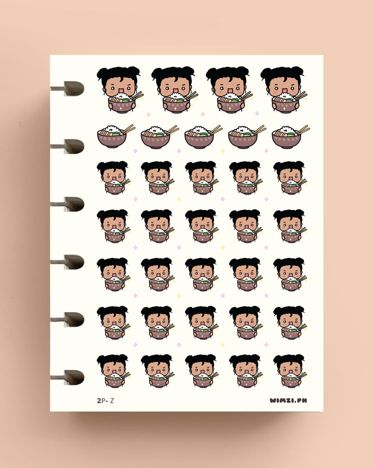Rice Bowl Planner Stickers