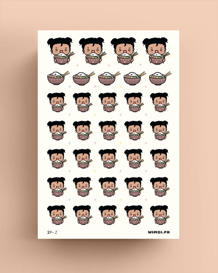 Rice Bowl Planner Stickers