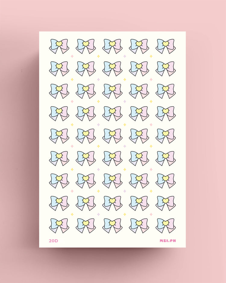 Kawaii Bow Planner Stickers