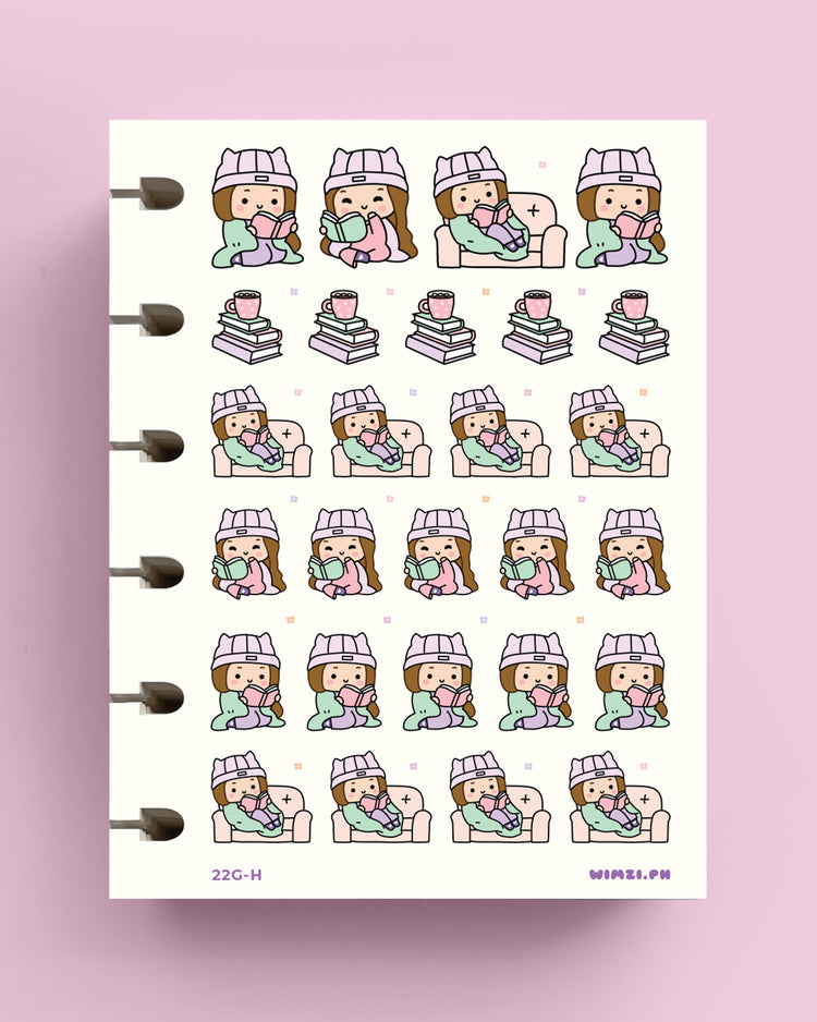 Cozy Reading Planner Stickers