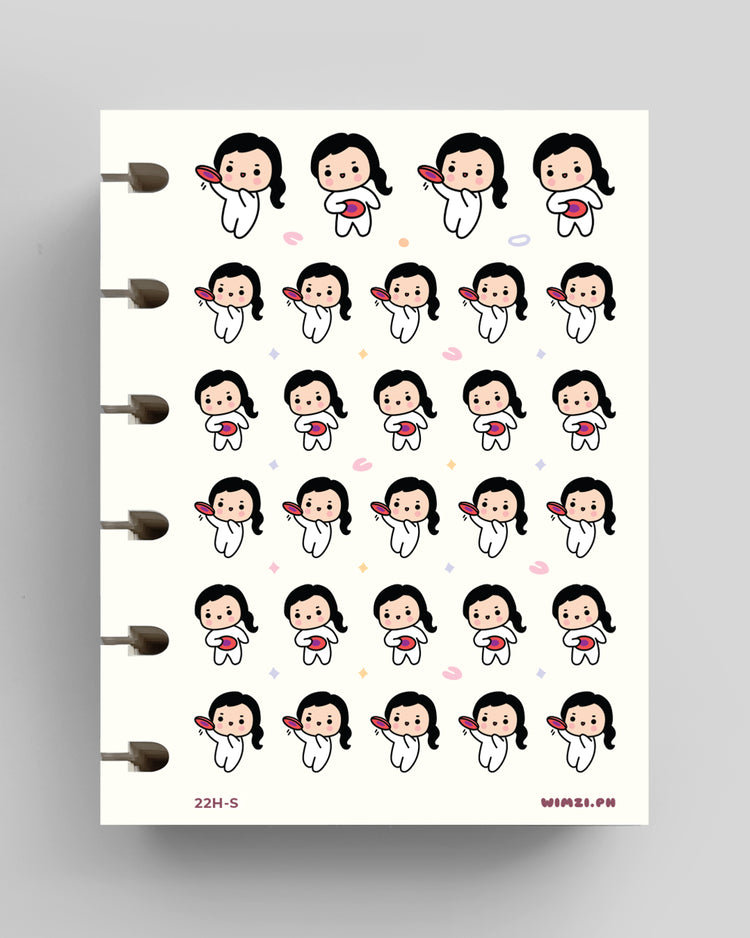 Frisbee Planner Stickers