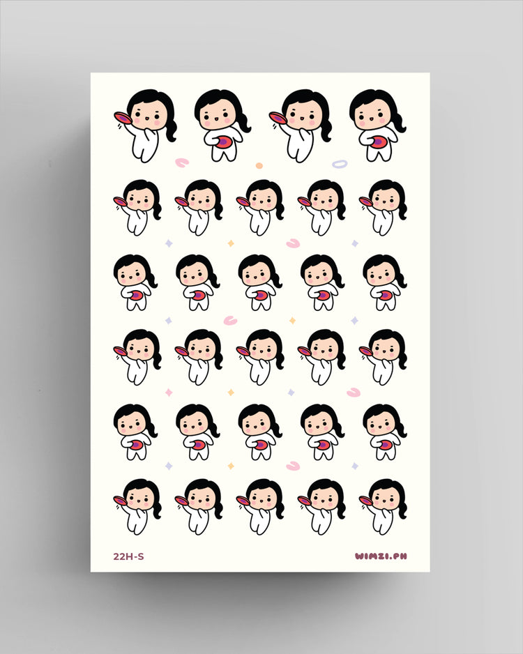 Frisbee Planner Stickers