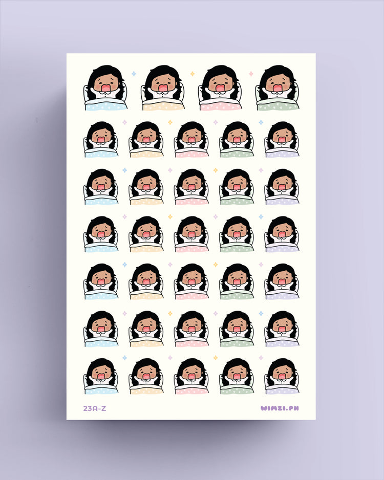 Sleep In - Just Woke Up - Planner Stickers
