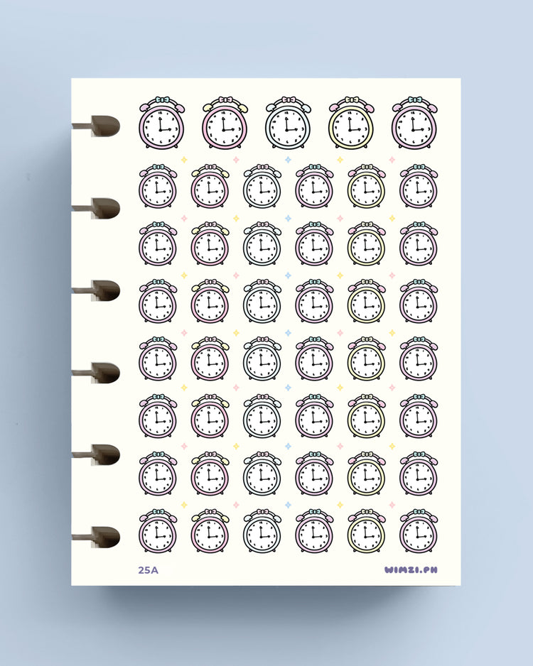 Alarm Clock Planner Stickers
