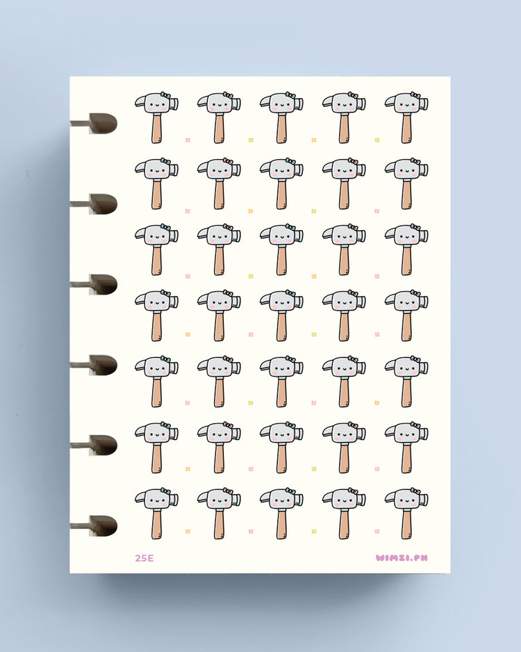 Hammer Planner Stickers