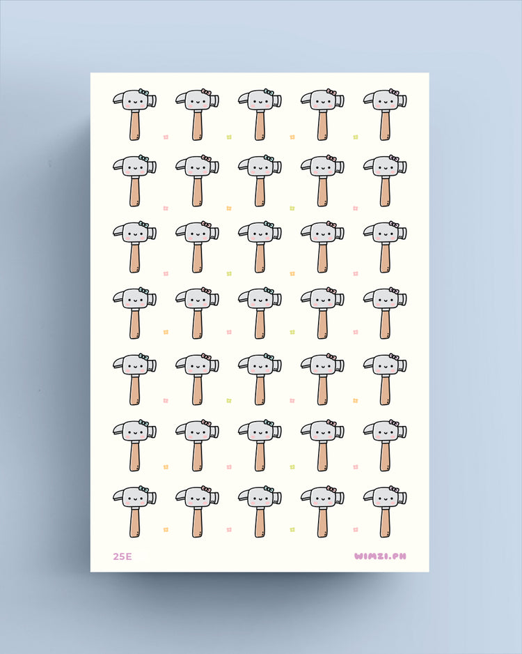 Hammer Planner Stickers