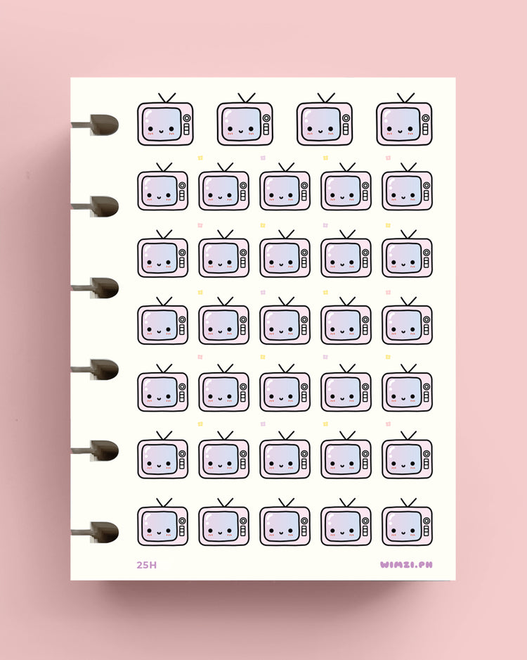 Television Planner Stickers