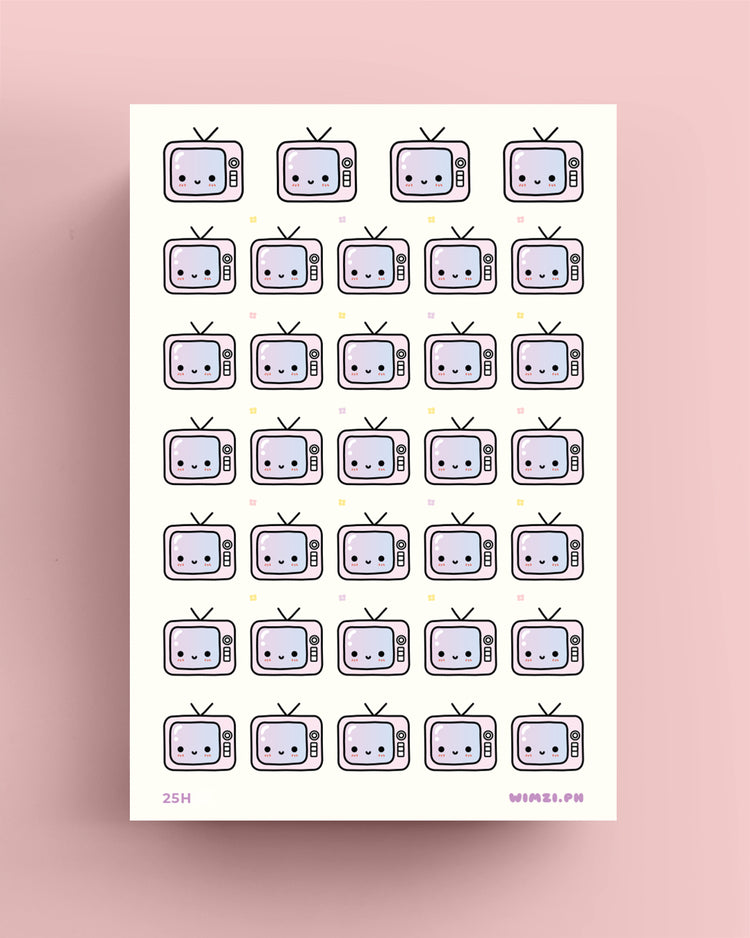 Television Planner Stickers