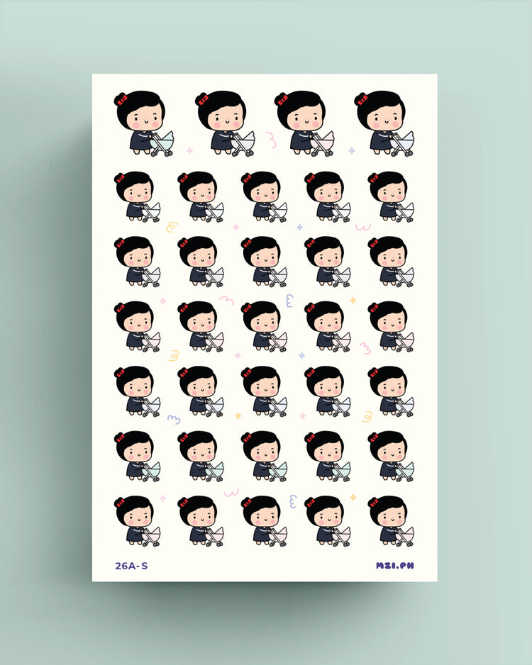 Baby in Stroller Planner Stickers