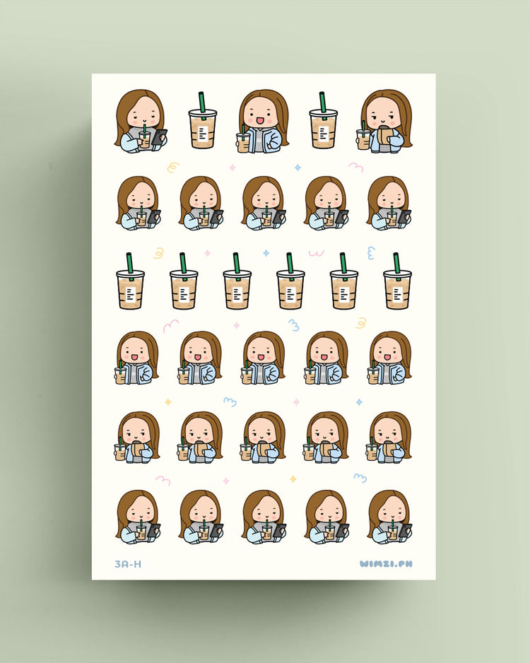 Iced Coffee Planner Stickers