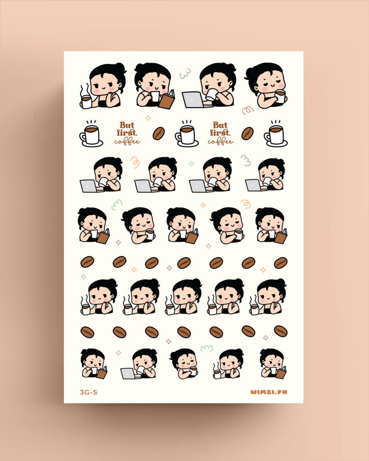 But First Coffee Planner Stickers