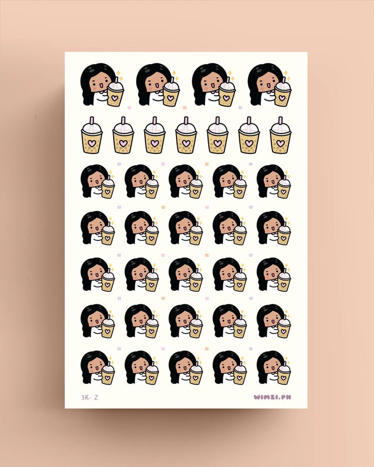 Milk Tea Planner Stickers