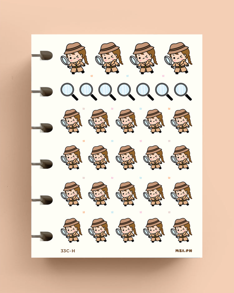 Detective Planner Sticker