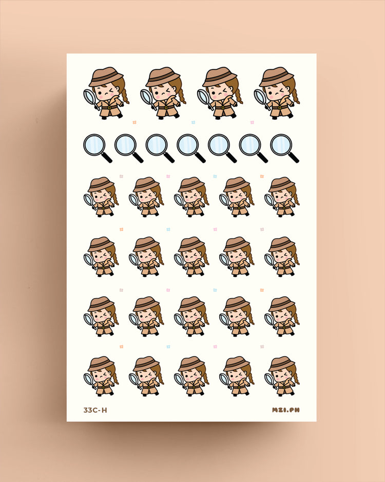 Detective Planner Sticker