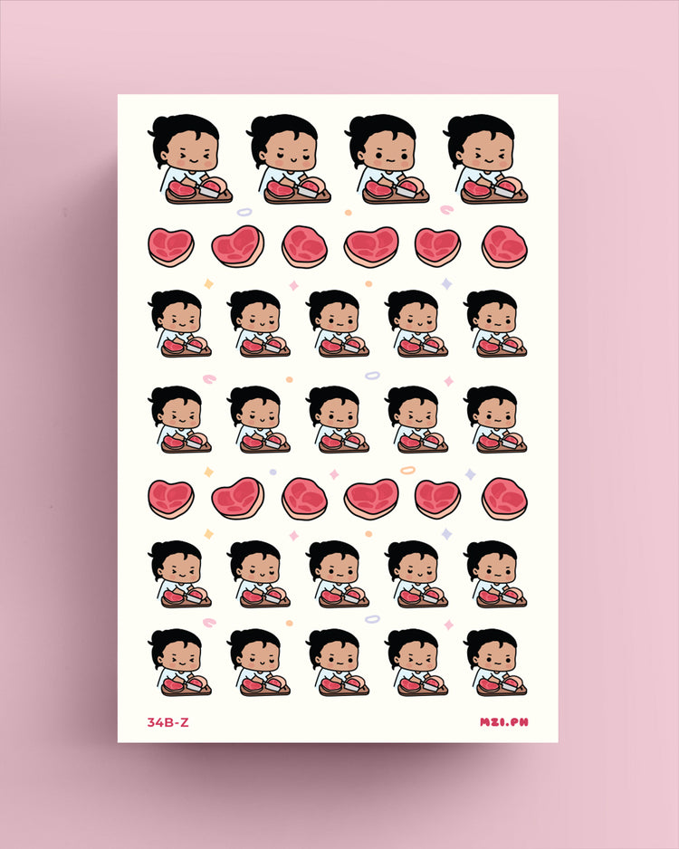 Cutting Meat Planner Stickers