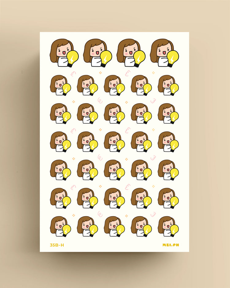 Light Bulb Planner Stickers
