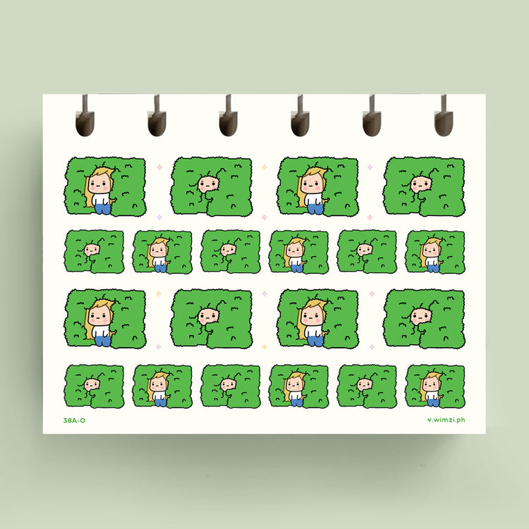 Hide in Bushes Planner Stickers