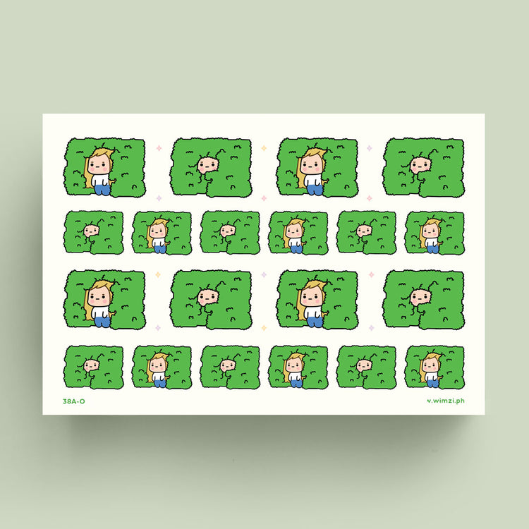 Hide in Bushes Planner Stickers