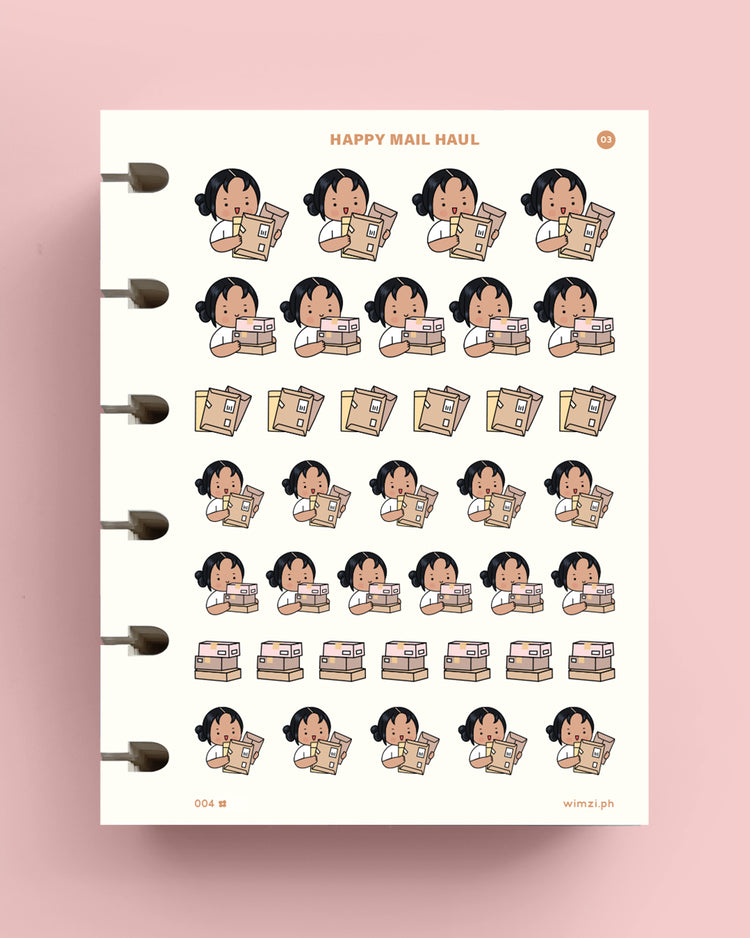 Happy Mail Haul Planner Stickers